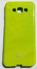 Силиконов гръб ТПУ MERCURY за Samsung Galaxy A8 A800F зелен